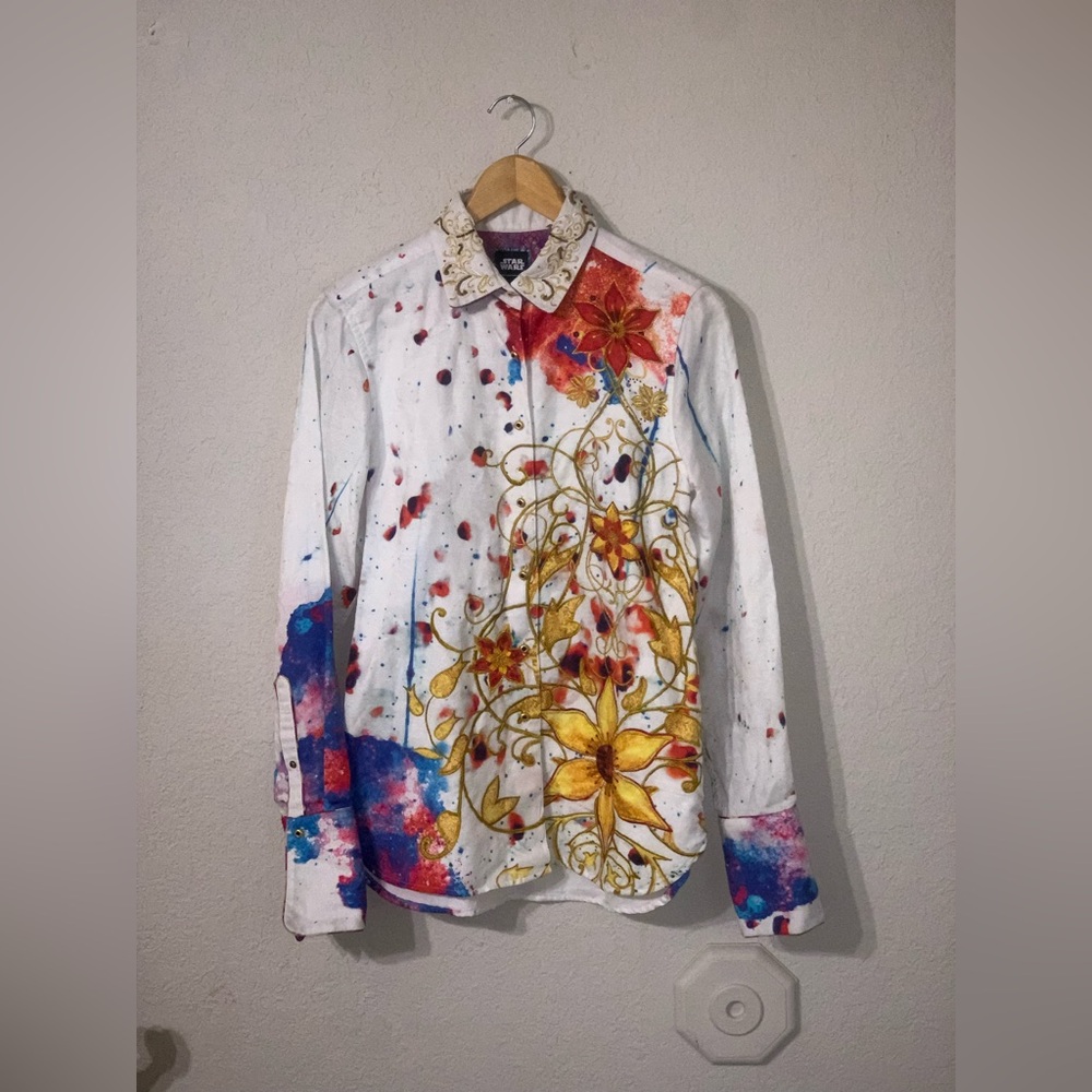 Robert Graham Ltd Edition Star Wars Princess Leia M Shirt Hand Numbered 287/290